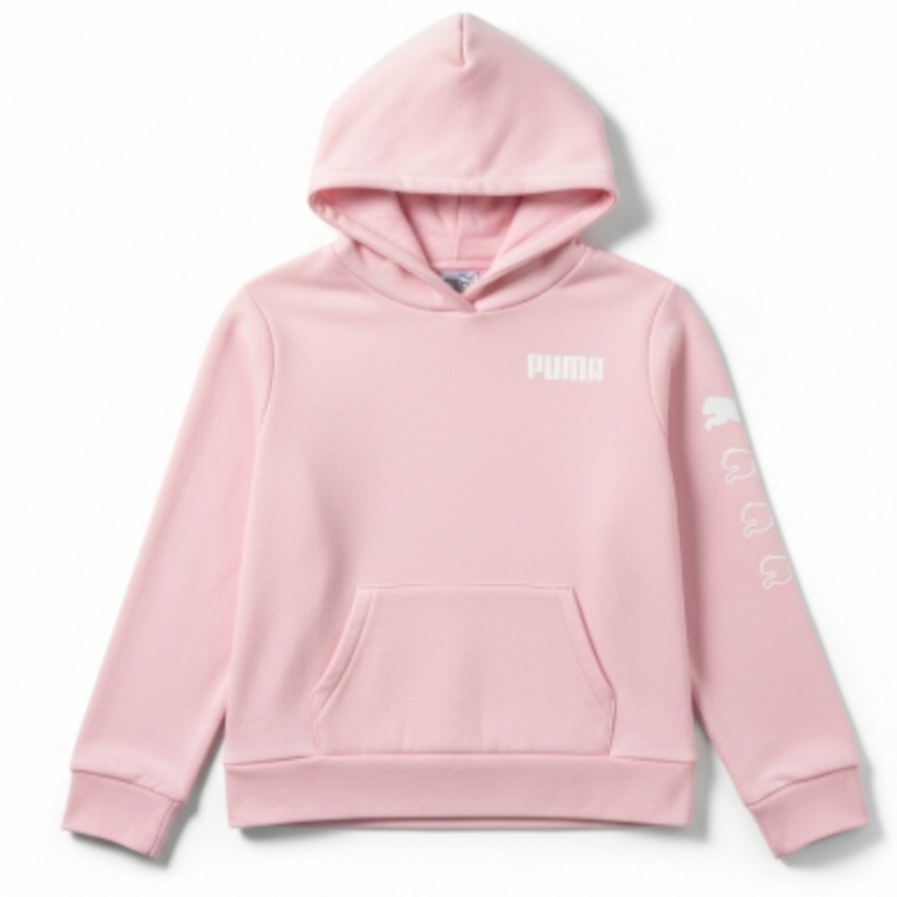 PUMA Kids Soft Pink Girl's Hoodie Small (7/8)